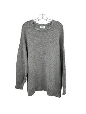 Old Navy Womens Tunic Sweater Tight Knit Gray Size XL